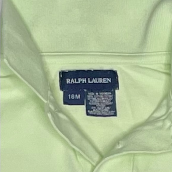 Ralph Lauren Girls Polo, Light Green, 18 mo - Picture 3 of 3
